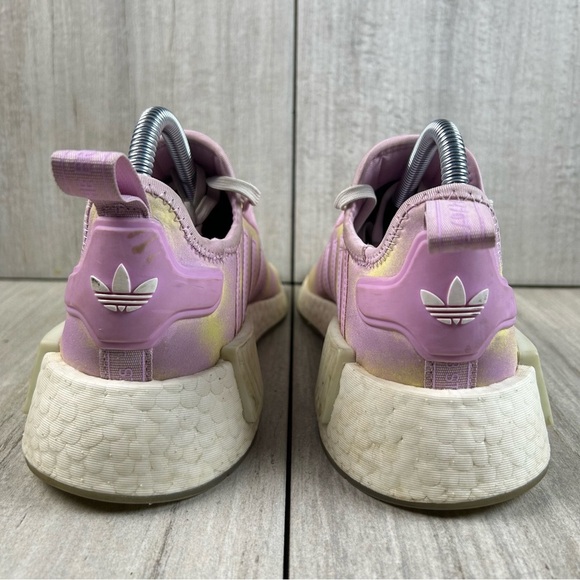Adidas NMD R1 Pink Purple Running Sneaker Athletic Shoe Youth Girls Size 4 - Picture 7 of 10